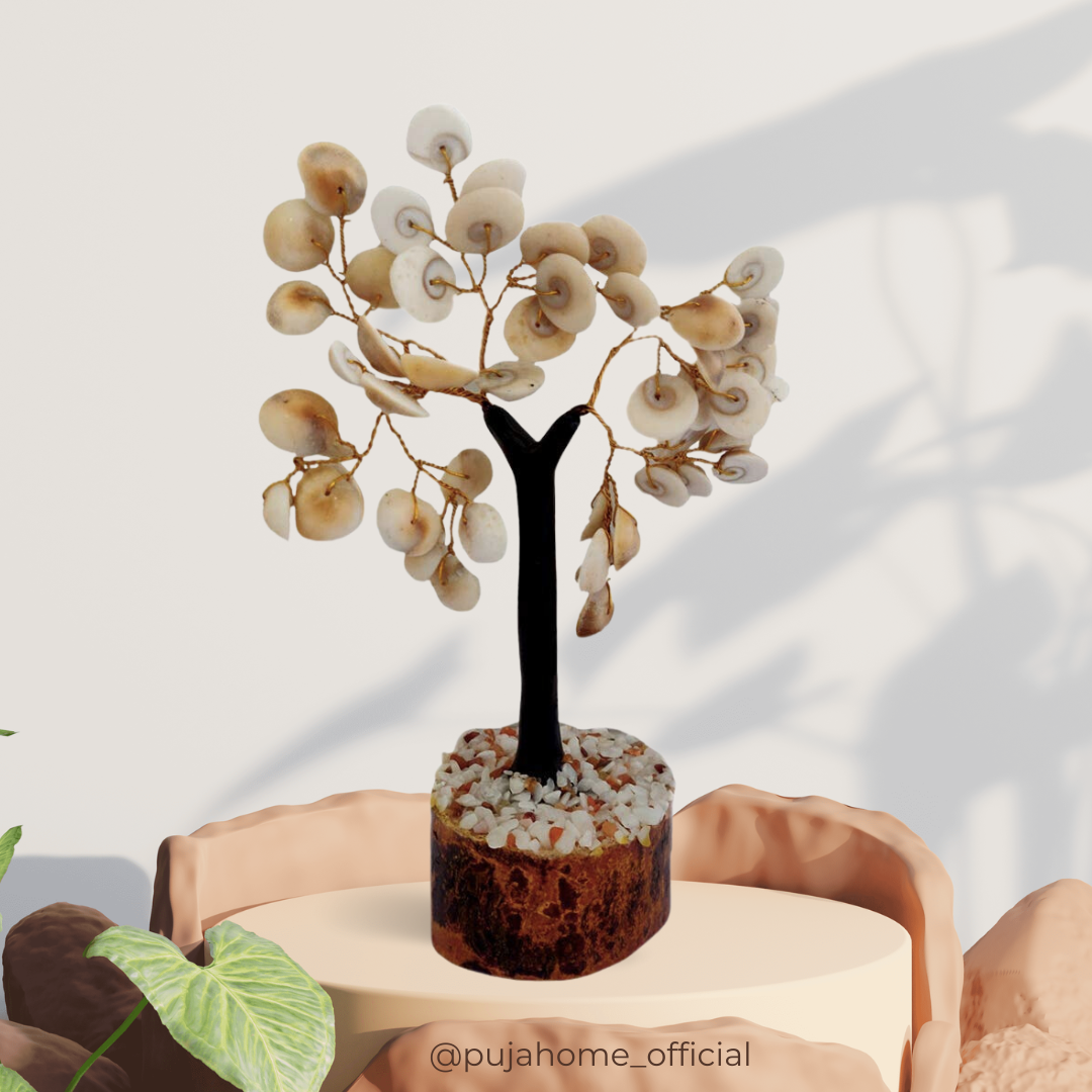 Pujahome Origianl Gomati Chakra Healing Gem Stone Tree (Gomati Chakra 54 Beads)
