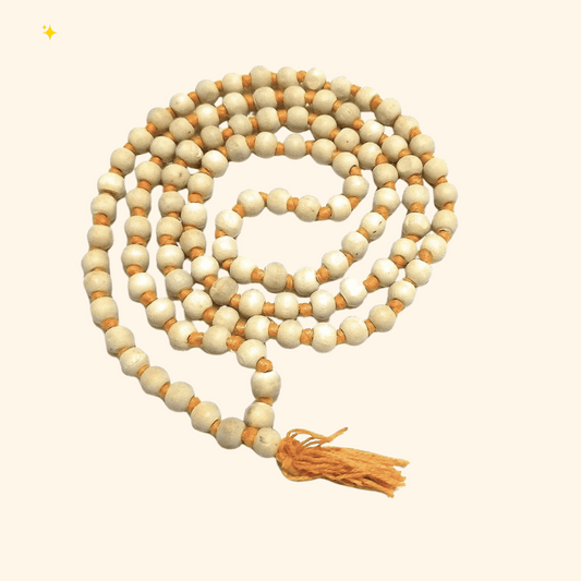 Pujahome tulsi Jap Mala/Natural Tulsi Beads Mala (Size: 8mm, Length: 42 inches, Beads: 108+1)