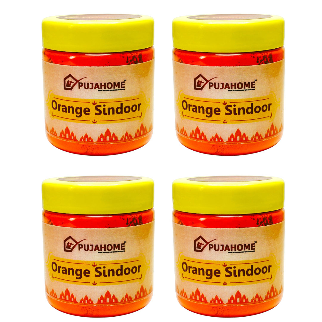 Pujahome Original Premium Quality Hanuman Ji Sindoor | 100% Pure Orange Sindoor (250 grams)