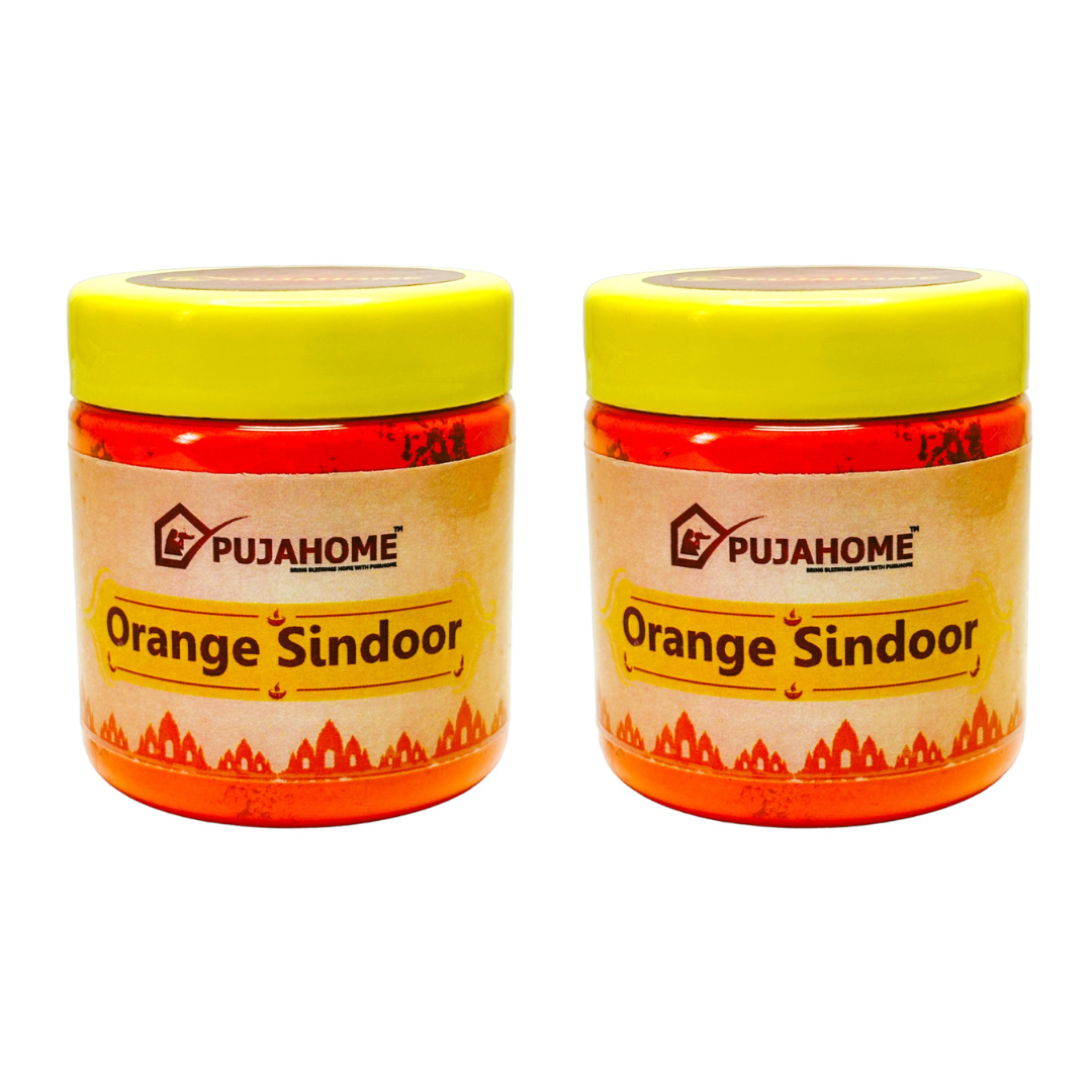 Pujahome Original Premium Quality Hanuman Ji Sindoor | 100% Pure Orange Sindoor (250 grams)