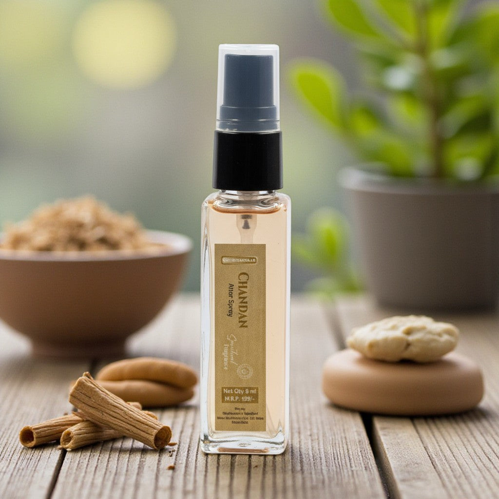 Pujahome Sugandhya Chandan Itra For Puja 8ML | Premium Pooja Attar For Home And Mandir (Pack of 2)