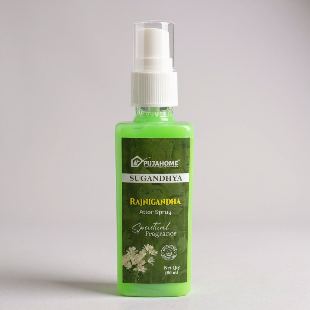 Pujahome Rajnigandha Spray 100ml | Perfume Spray for Pooja Purpose (Pack of 1)