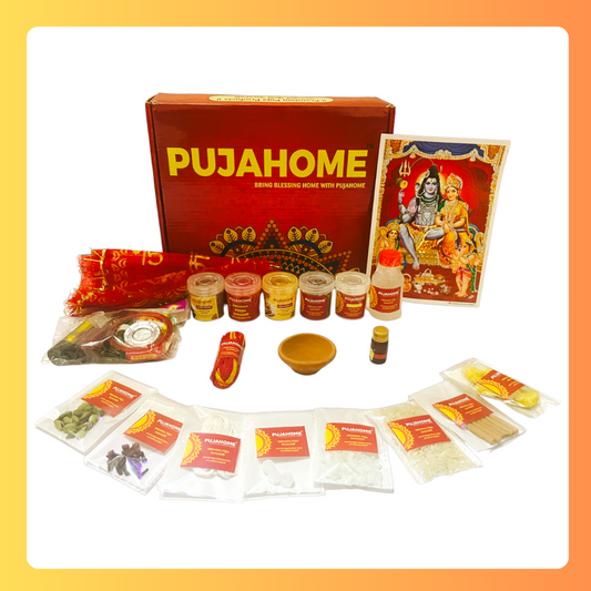 Pujahome Solah Somvar Udhyapan Puja Samagri Kit with Detailed Katha Book