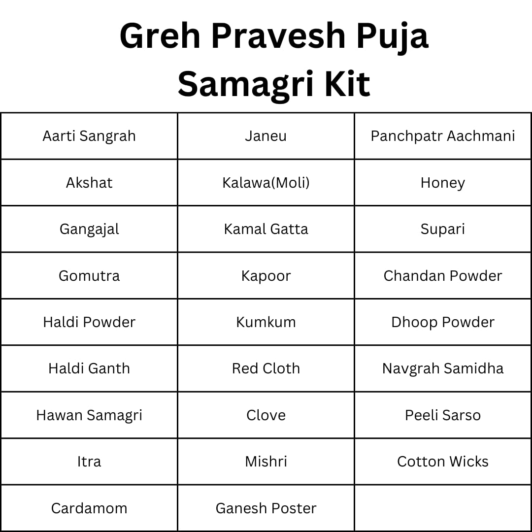 Pujahome Greh Pravesh Puja Samari Kit