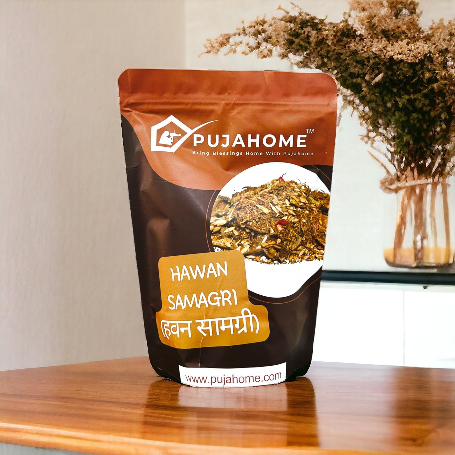 Pujahome Havan Samagri for Pooja | Pure Hawan Samagri Dhoop with Natural Herbs Pack of 400 Grams