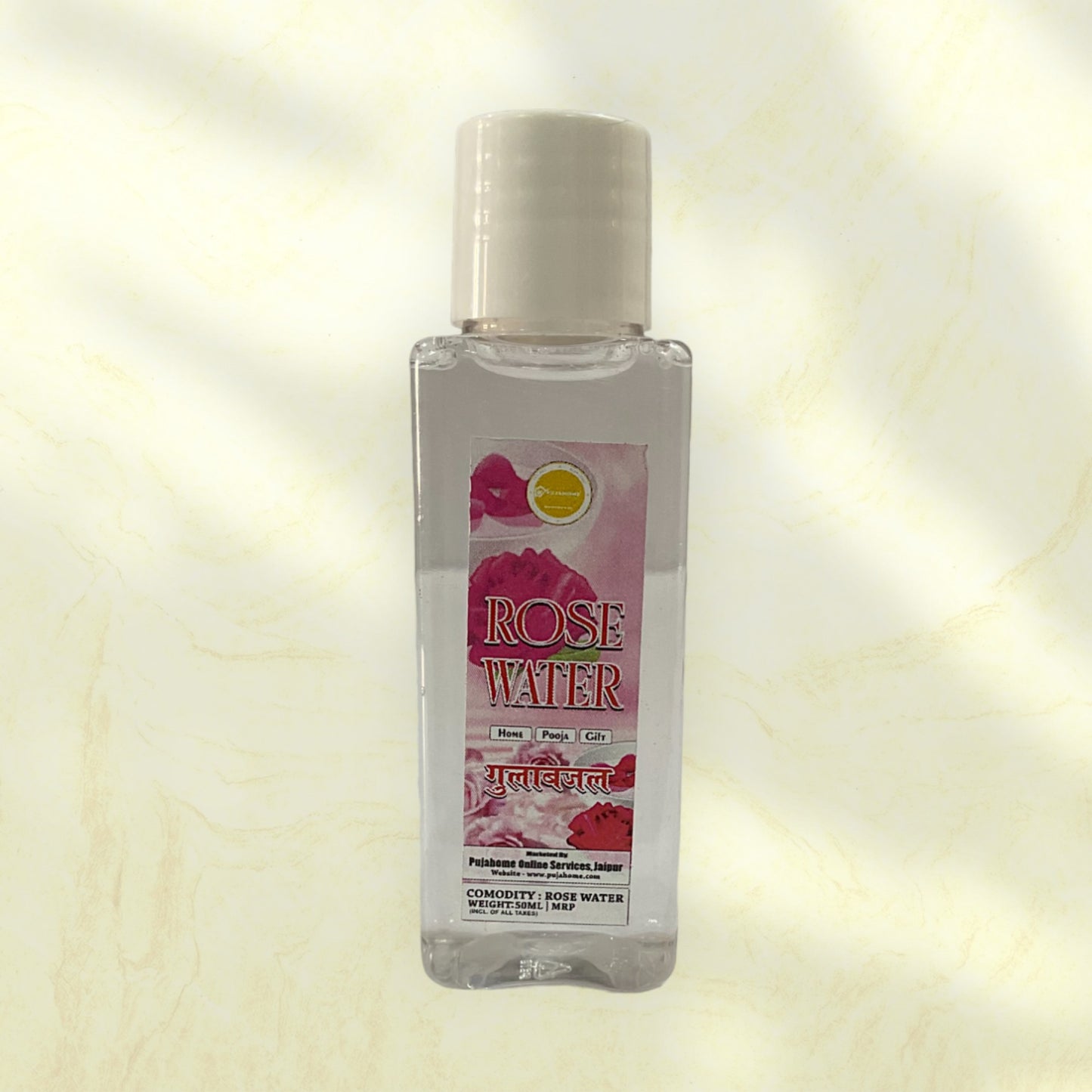 Pujahome Rose Water For Puja | Gulab Jal For Puja Purpose (Pack Of 2) 50ML each