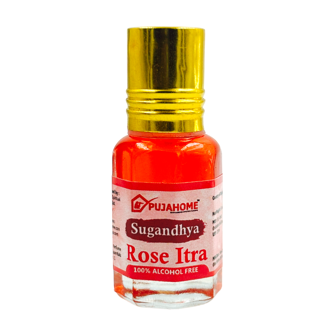 Pujahome Sugandhya Rose Itra For Puja 5ML (Pack of 1)