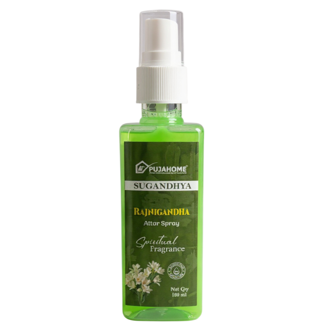 Pujahome Rajnigandha Spray 100ml | Perfume Spray for Pooja Purpose (Pack of 1)