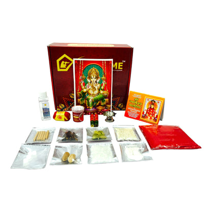 Pujahome Ganesh Puja Samagri Kit for Ganesh Chaturthi (Includes 16 Items)