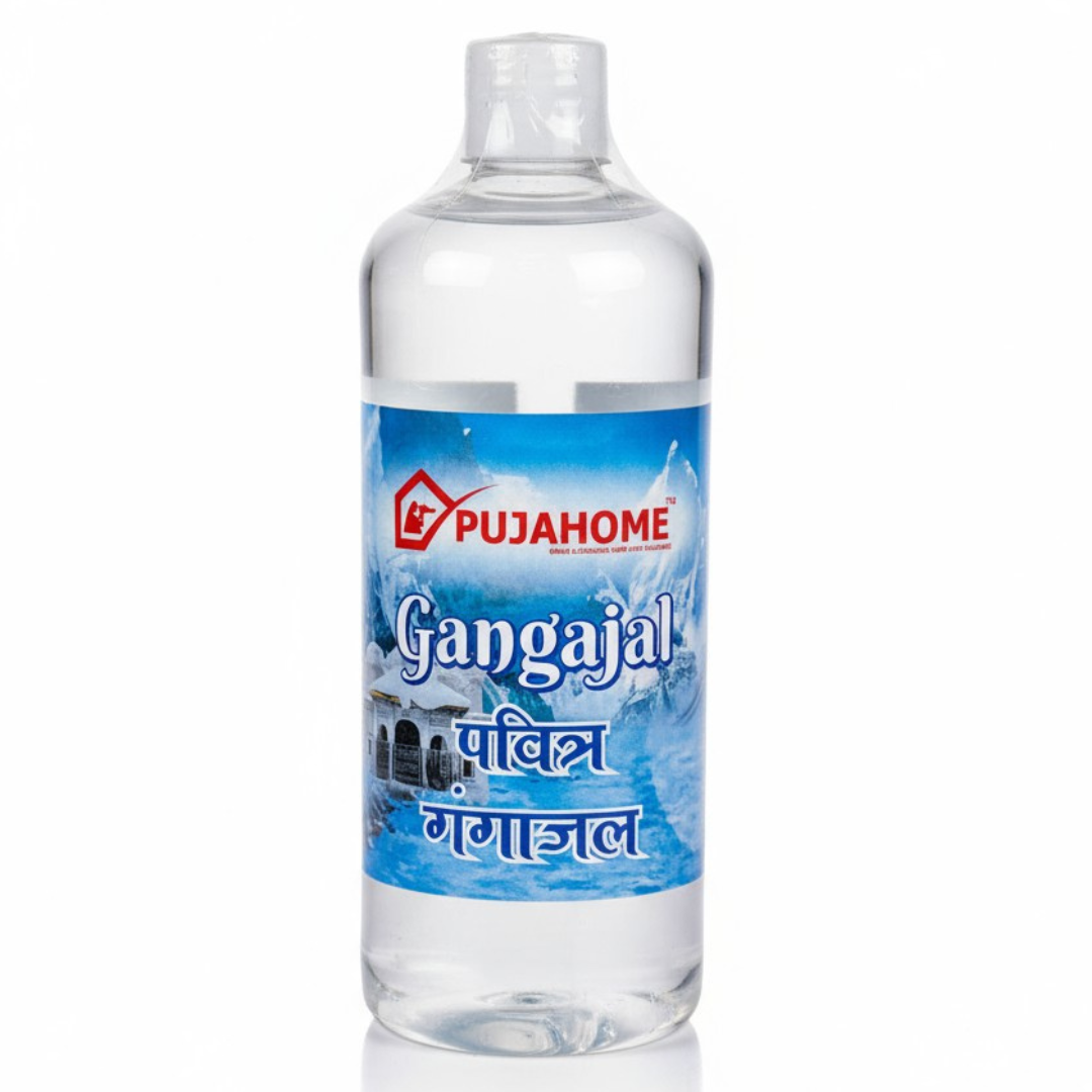 Pujahome Pure Gangajal – Sourced from Rishikesh | 100% Original Ganga Jal for Puja & Rituals (500 ml X 2)