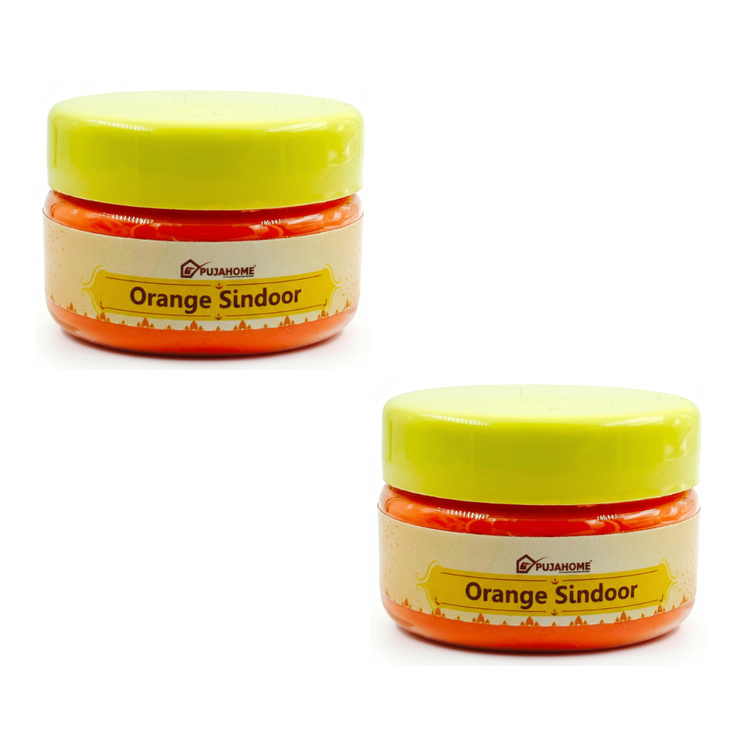 पूजाहोम मूल प्रीमियम गुणवत्ता हनुमान जी सिंदूर | 100% शुद्ध नारंगी सिंदूर (100 ग्राम)