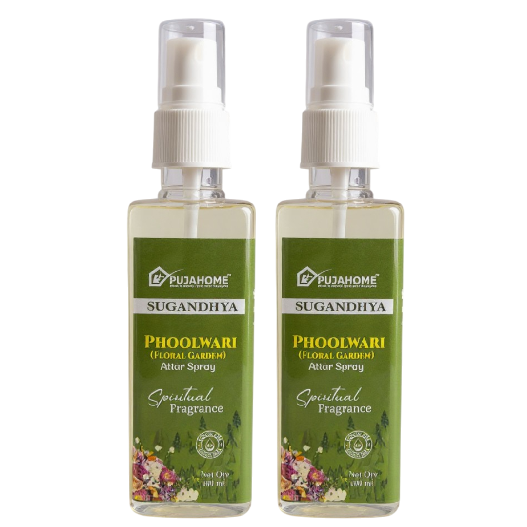 Pujahome Phoolwari Spray 100ml | Perfume Spray for Pooja Purposet(Pack of 2)