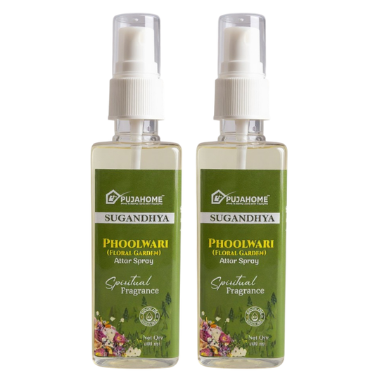 Pujahome Phoolwari Spray 100ml | Perfume Spray for Pooja Purposet(Pack of 2)