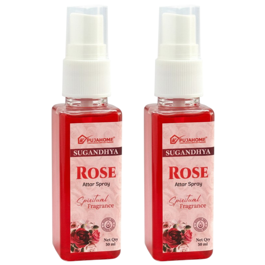 Pujahome Rose Spray 50ml | Perfume Spray for Pooja Purpose(Pack of 2)