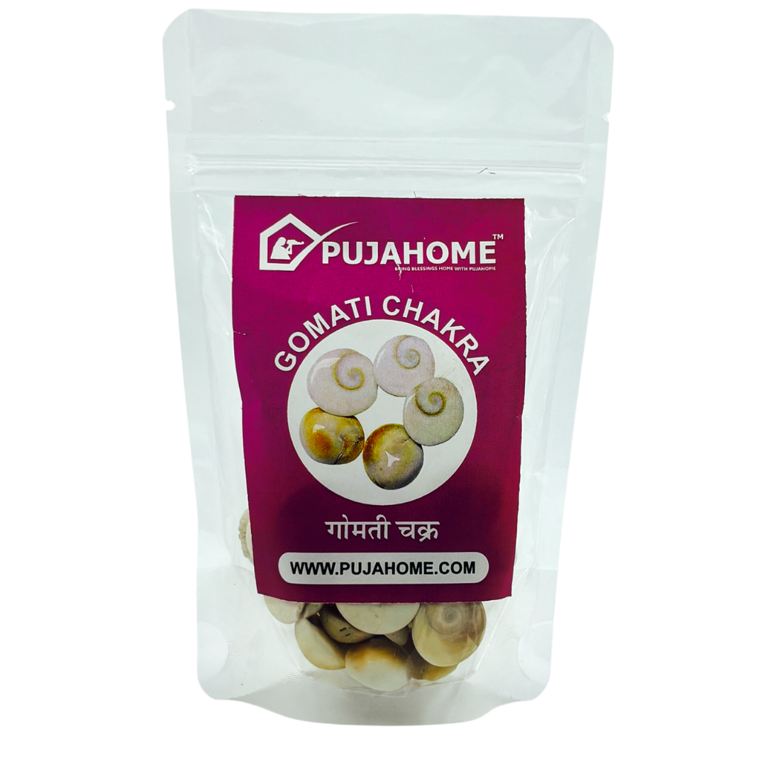 Gomati Rana Pujahome Natural Gomati Chakra Original for Puja (White)