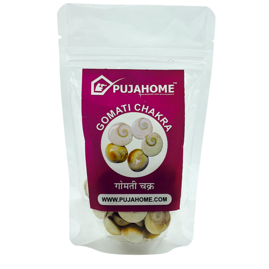 Pujahome Natural Gomati Chakra Original for Puja (White)