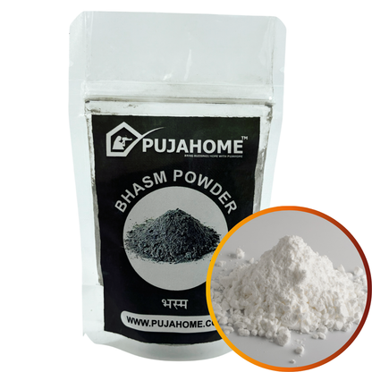 Pujahome Vibhuti Bhasm Powder, Holy ash, Thiruneeru, Shiva Viboothi