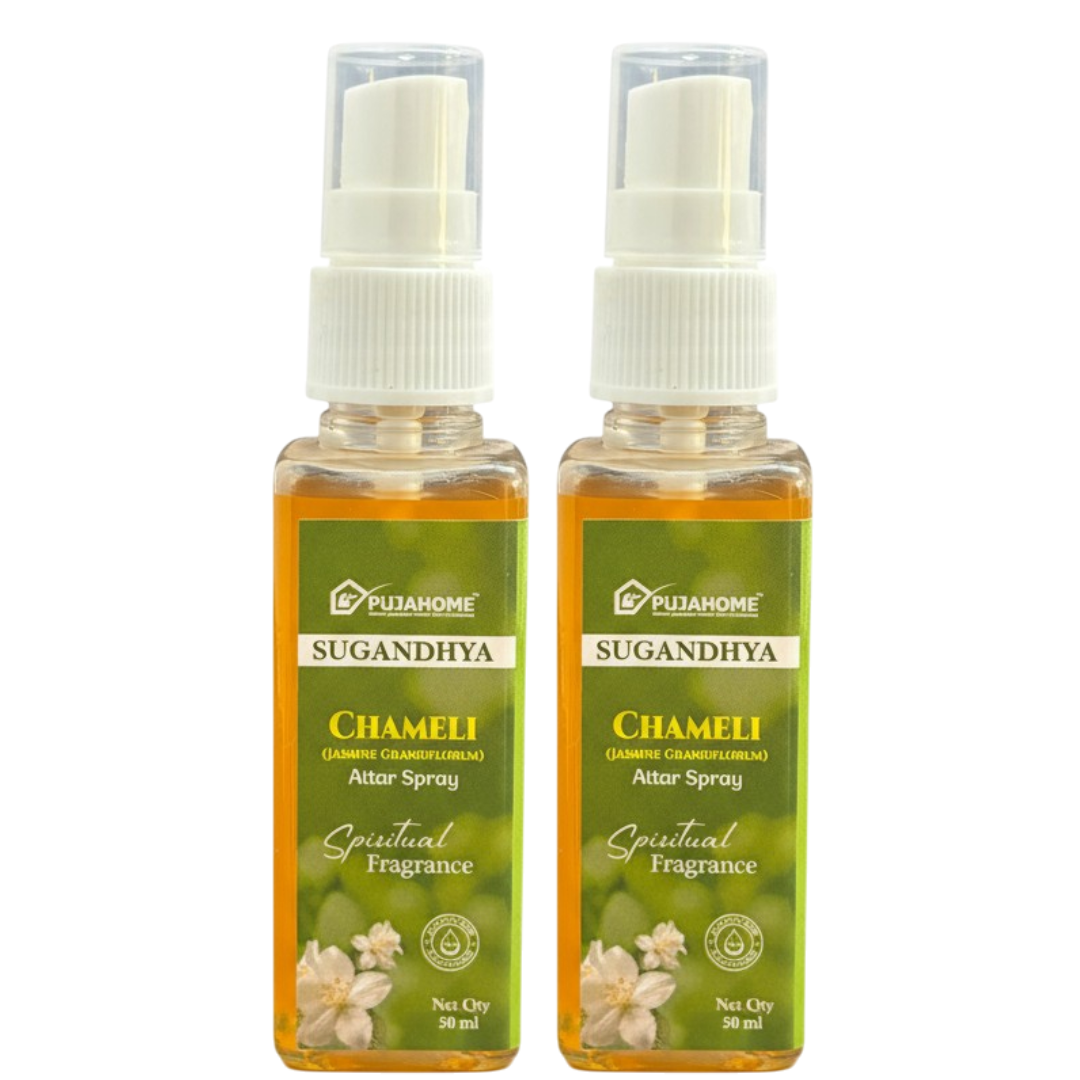 Pujahome Chameli Spray 50ml | Perfume Spray for Pooja Purpose(Pack of 2)