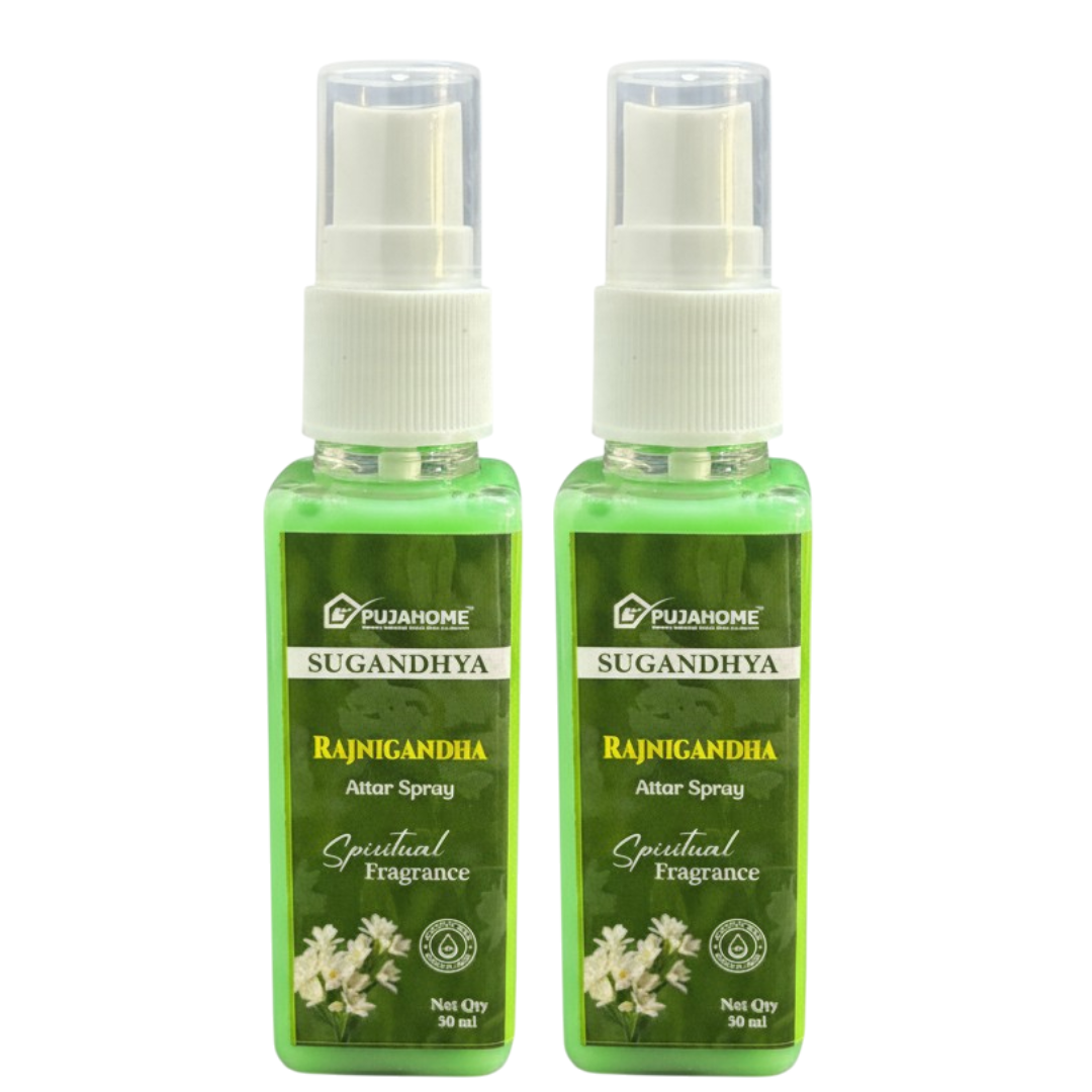 Pujahome Rajnigandha Spray 50ml | Perfume Spray for Pooja Purpose (Pack of 2)