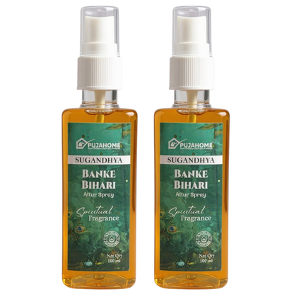 Pujahome Banke Bihari Spray 100ml | Perfume Spray for Pooja Purpose(Pack of 2)