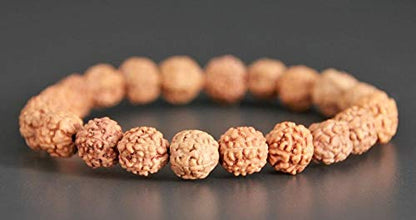 Rudraksha 5 Mukhi Bracelet, (6 MM Beads) Original Rudraksha Bracelet for Men & Women (Pack of 2)