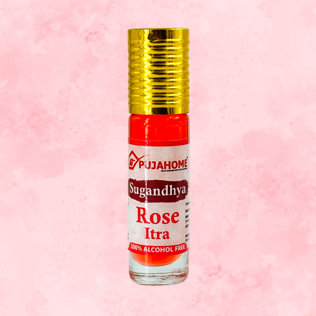 Pujahome Sugandhya Rose Itra For Puja 6ML (Pack of 1)