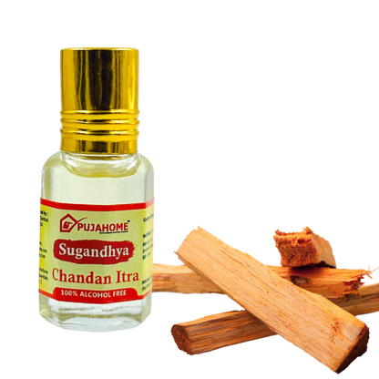 Pujahome Sugandhya Chandan Itra For Puja 5ML (Pack of 4)