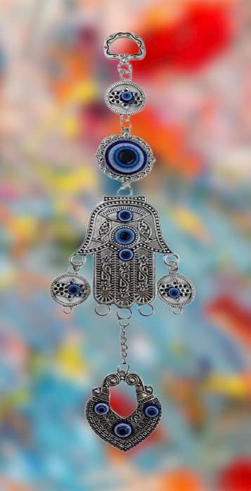 Pujahome Evil Eye Hanging for Home House Entrance Door Decoration