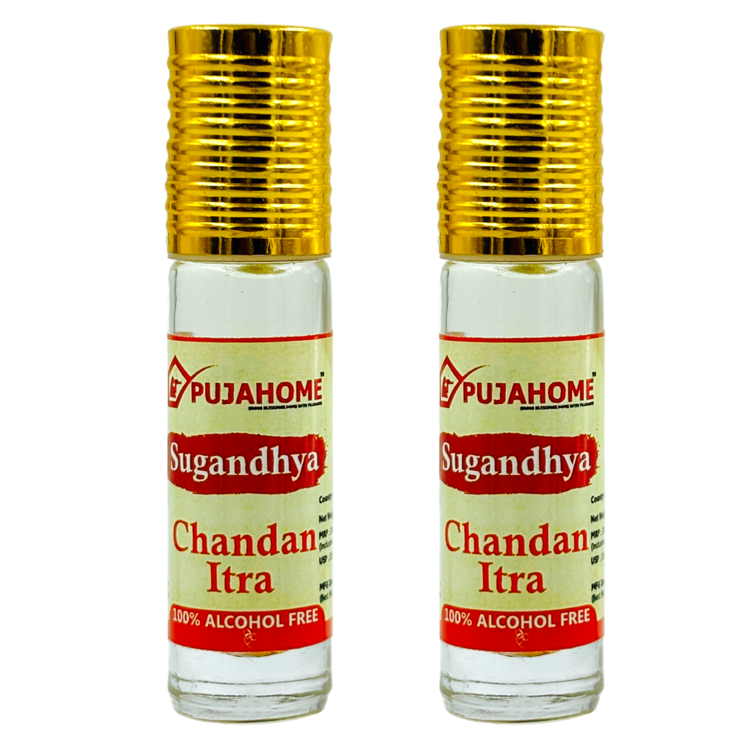 Pujahome Sugandhya Chandan Itra For Puja 6ML (Pack of 2)