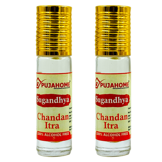 Pujahome Sugandhya Chandan Itra For Puja 6ML (Pack of 2)