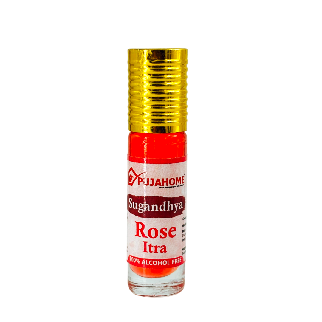 Pujahome Sugandhya Rose Itra For Puja 6ML (Pack of 1)