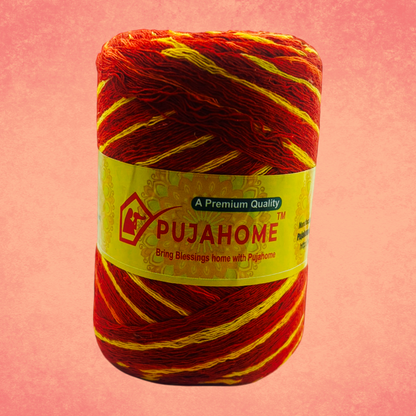 Pujahome Kalawa Raksha Sutra Moli Dhaga 100% Cotton Saced Thread Moli 125 Gram Size