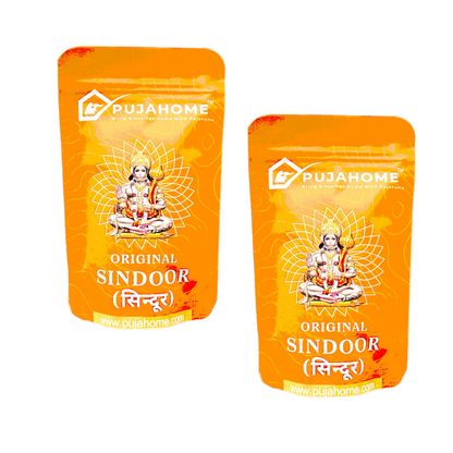पूजाहोम ओरिजिनल हनुमान जी सिन्दूर | नारंगी सिन्दूर | 100% शुद्ध हनुमान जी पूजा सिन्दूर | हनुमान चोला सिन्दूर