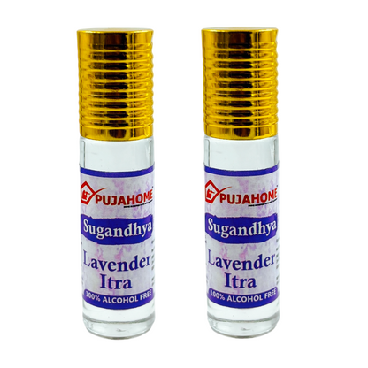 Pujahome Sugandhya Lavender Itra For Puja 6ML (Pack of 2)