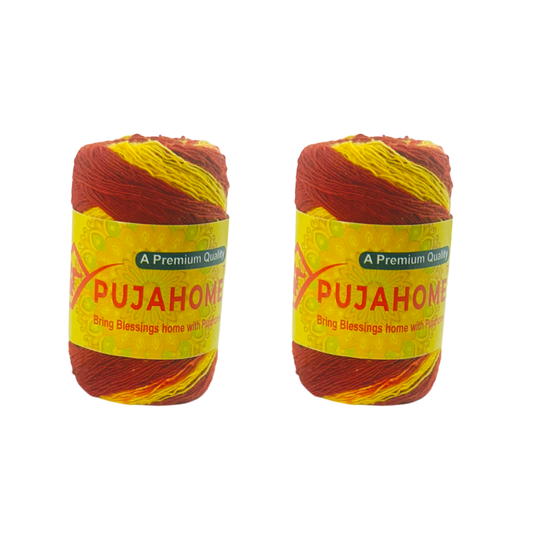 Pujahome Kalawa Raksha Sutra Moli Dhaga 100% Cotton - Each 10 Grams (Pack of 12)