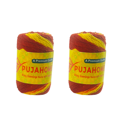 Pujahome Kalawa Raksha Sutra Moli Dhaga 100% Cotton - Each 10 Grams (Pack of 12)