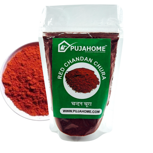 Pujahome Red Sandalwood Lal Chandan Powder | Red Chandan Chura