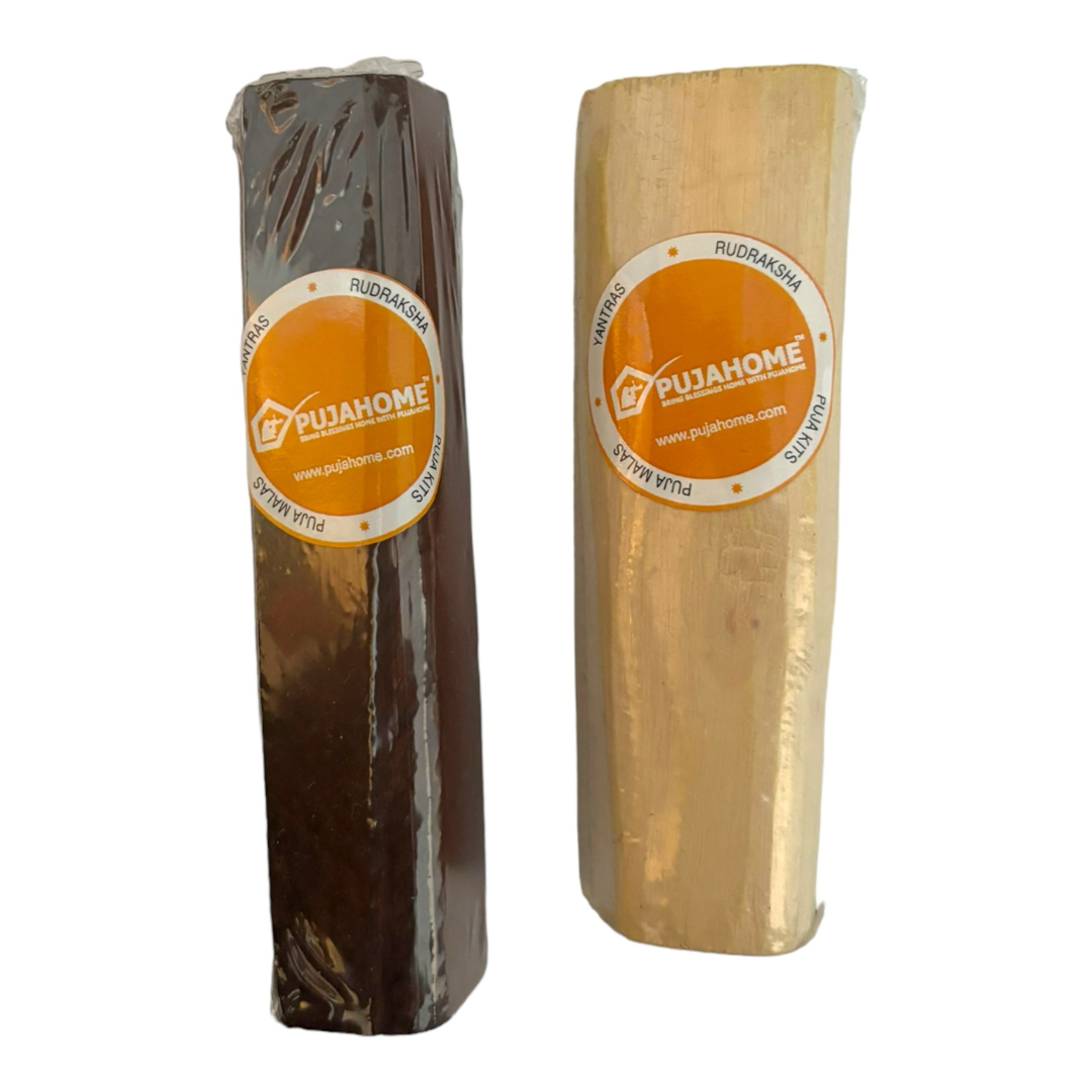 Pujahome Combo set Natural Red Sandalwood and White Sandalwood Scented Sticks(50-60 Grams)