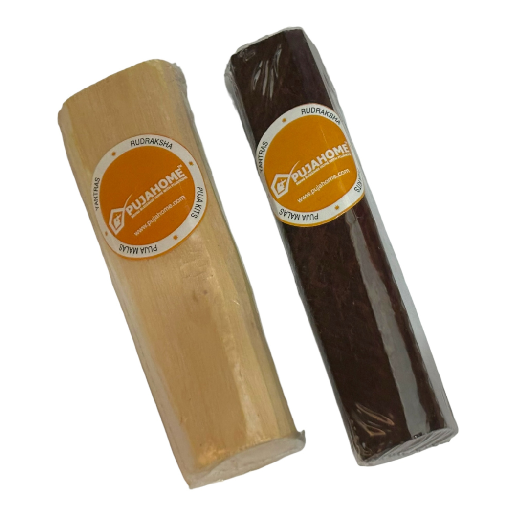 Pujahome Combo set Natural Red Sandalwood and White Sandalwood Scented Sticks(50-60 Grams)