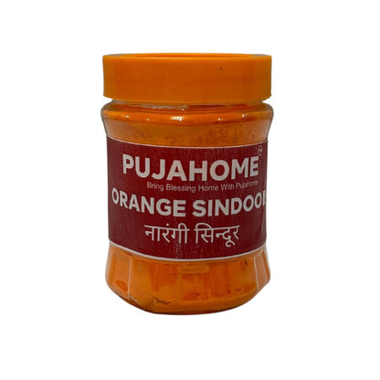 Pujahome Original Hanuman Ji Sindoor | Orange Sindoor |100% Pure Hanuman Ji Pooja Sindoor (100 Grams x 2)