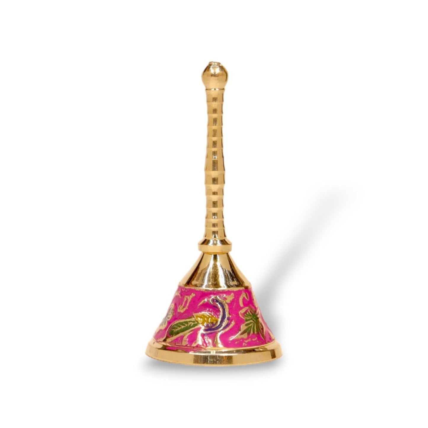 Pujahome Meenakari Pure Brass Bell for House and Temple Prayers