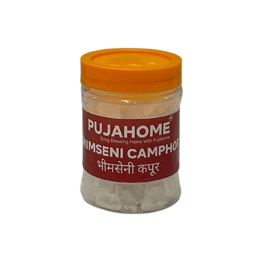 Pujahome Bhimseni Camphor & Kapoor for Puja, Aarti, Havan, Meditation (150g)