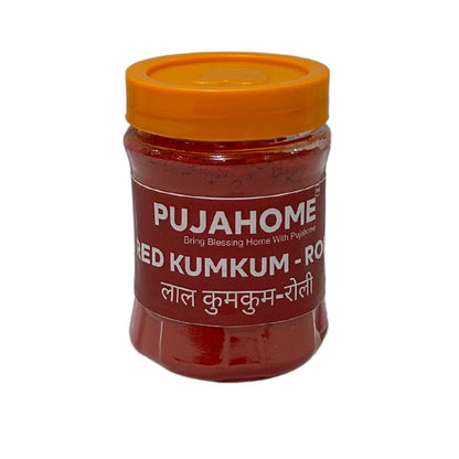 Pujahome Roli Pure Haldi Kumkum - Original Puja Roli | Natural & Pure kumkum (100g)