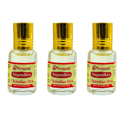 Pujahome Sugandhya Chandan Itra For Puja 5ML (Pack of 3)