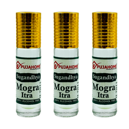 Pujahome Sugandhya Mogra Itra For Puja 6ML (Pack of 3)