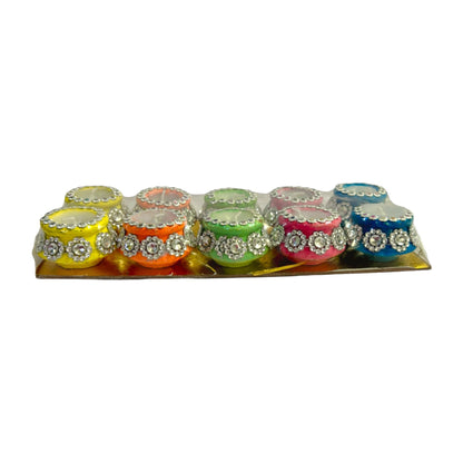 Pujahome Decorative Matki Candle for Diwali Occasion, Matki Candle Set of 10 Pieces, Best for Diwali Decoration