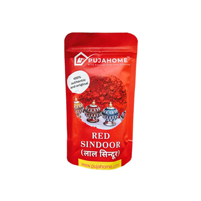 Pujahome Red Sindoor Powder for Puja and Religious Ceremonies Sindoor for Tradition Powder Sindoor