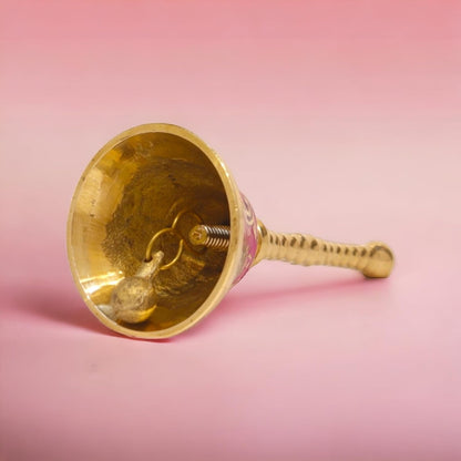 Pujahome Meenakari Pure Brass Bell for House and Temple Prayers