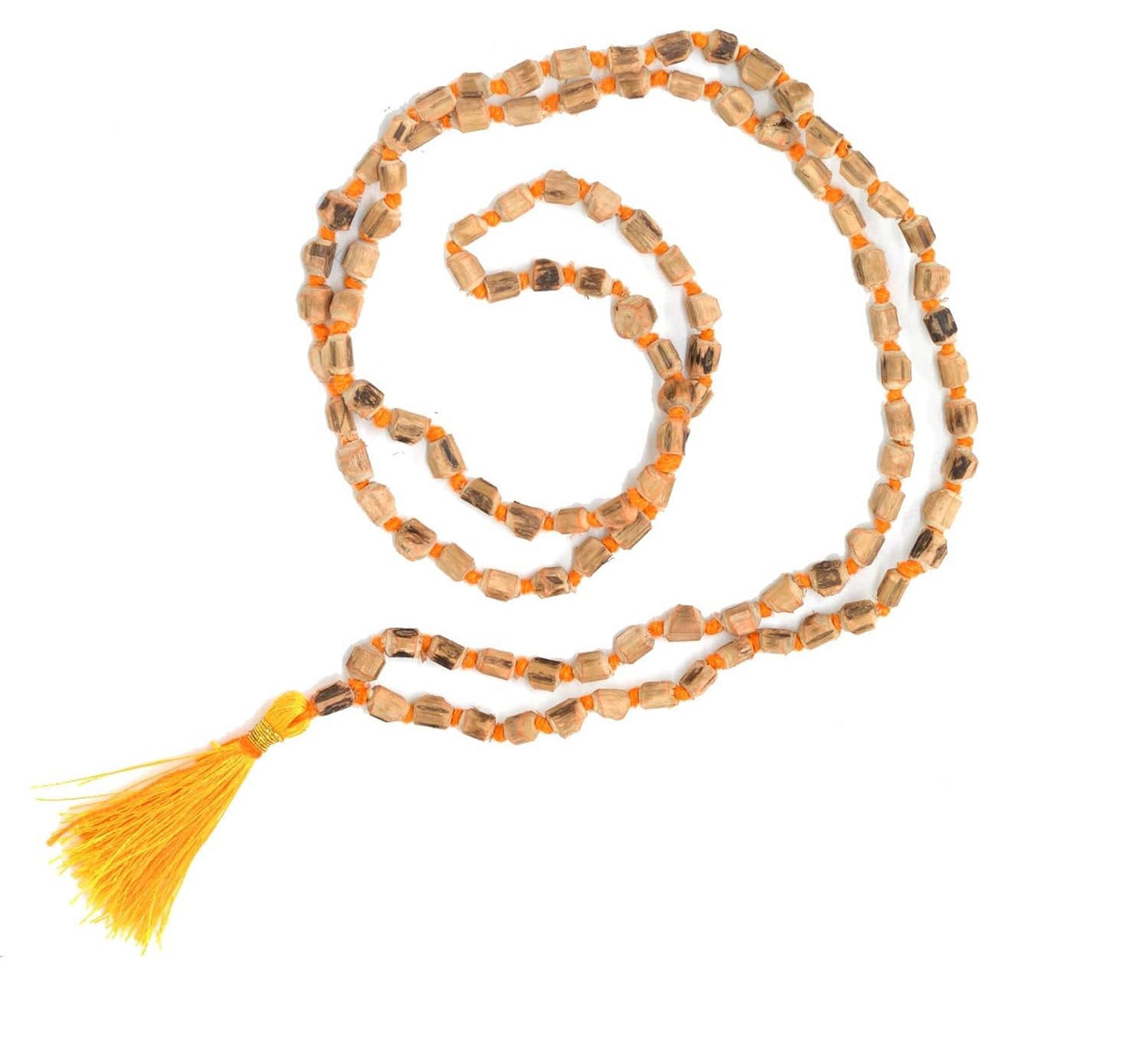 Pujahome Tulsi Mala Rosary (108 Beads) Original Certified - Japa Prayer Beads Mala, 8-MM Stones