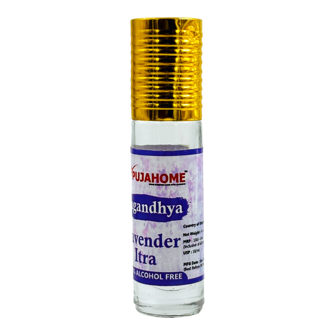 Pujahome Sugandhya Lavender Itra For Puja 6ML (Pack of 1)